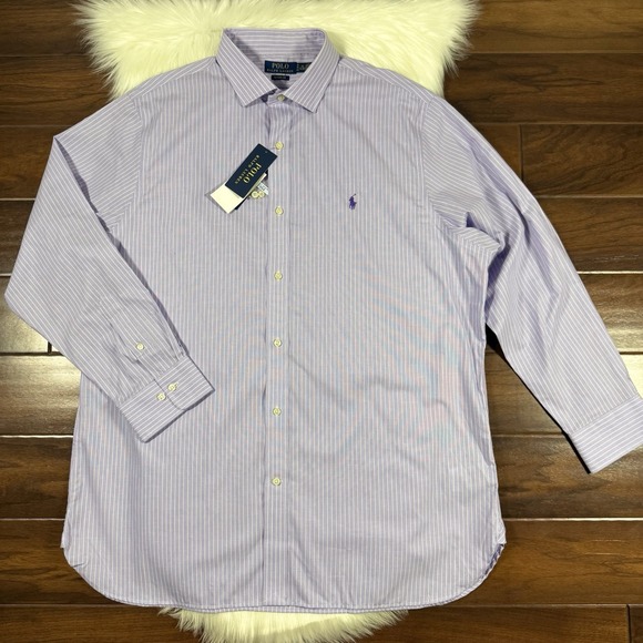 Polo Ralph Lauren Men's Size XL / 18 / 34 - 35 Classic Fit Button Up Dress Shirt